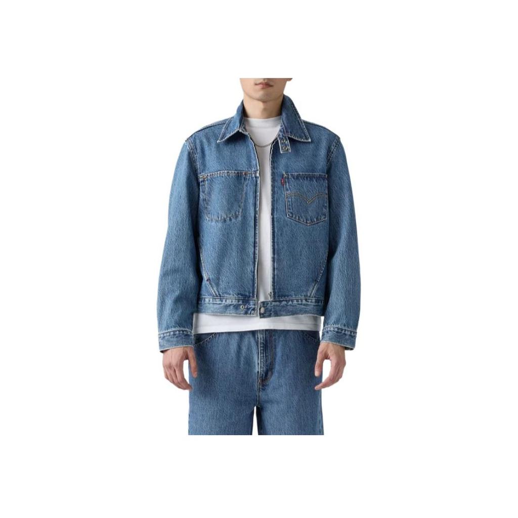 Levis Comfortable Versatile Casual Lapel Loose Denim Jacket Men Jackets 003M3-0001