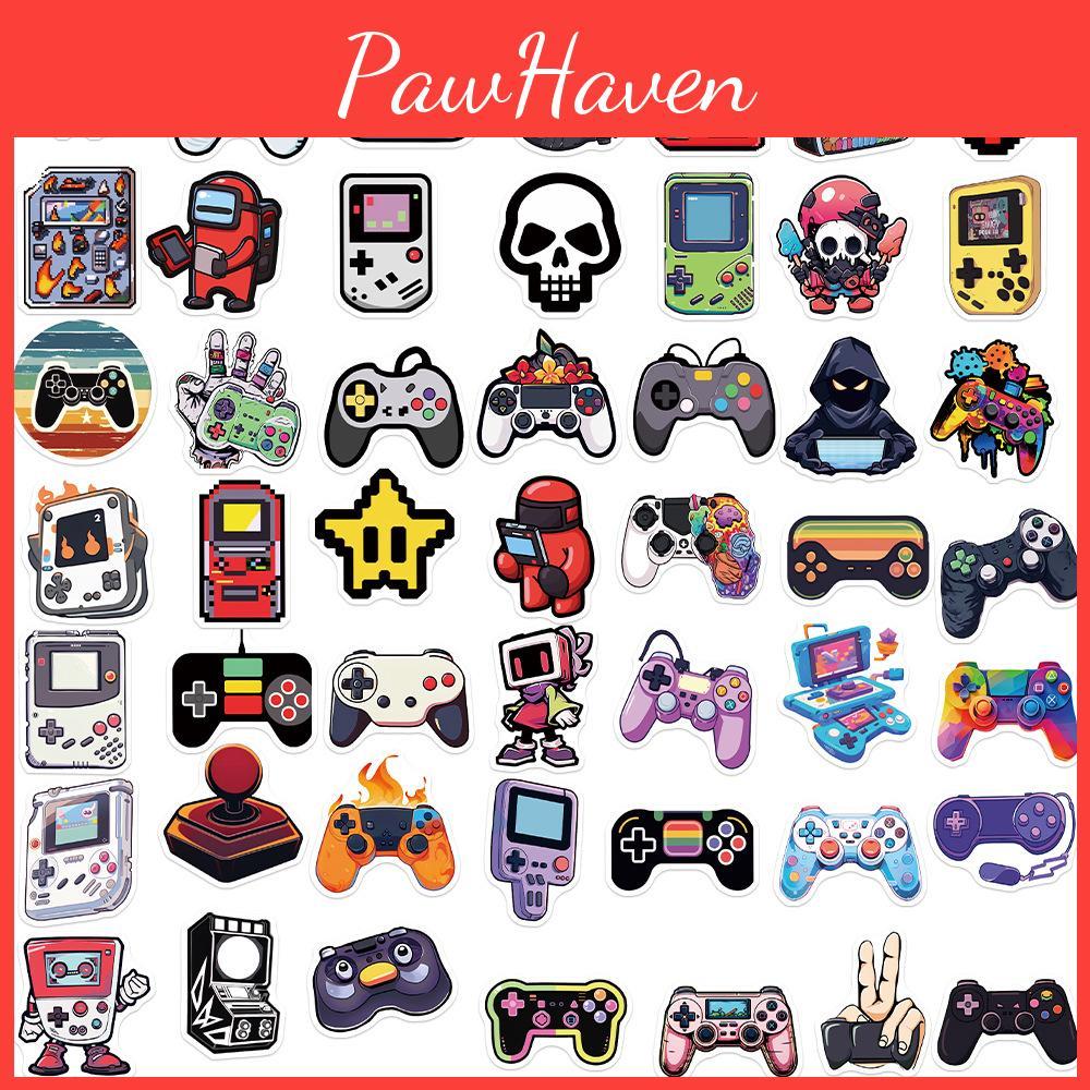 Cartoon Game Controller Stickers Personalize And Decorate Your Guitar Notebook And Luggage With 50 Waterproof Wholesale Decals Characters)
