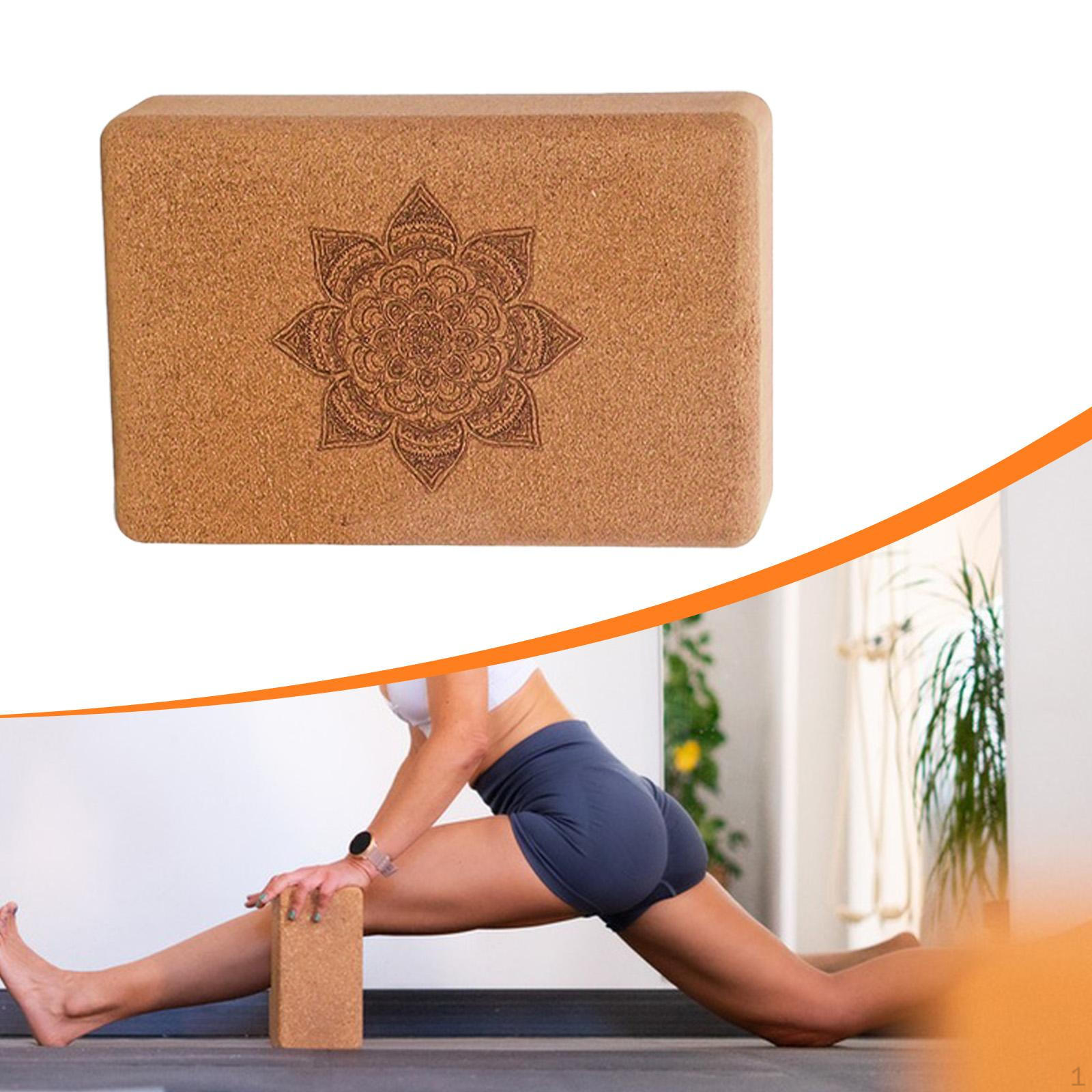 

Cork Yoga Block Exercise Assistive Equipment Wooden Accessory for Fitness Home Gym Style D
