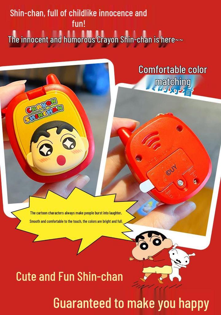 Crayon Shin-chan Mini Game Keychain Pendant - Cartoon Stress Relief Toy Gift