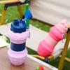 Silicone Food Grade Water Cup Travel Exercise Kettle Outdoor Activity Folding Silica Gel Cup Roomy Children Izable Fit Cup
