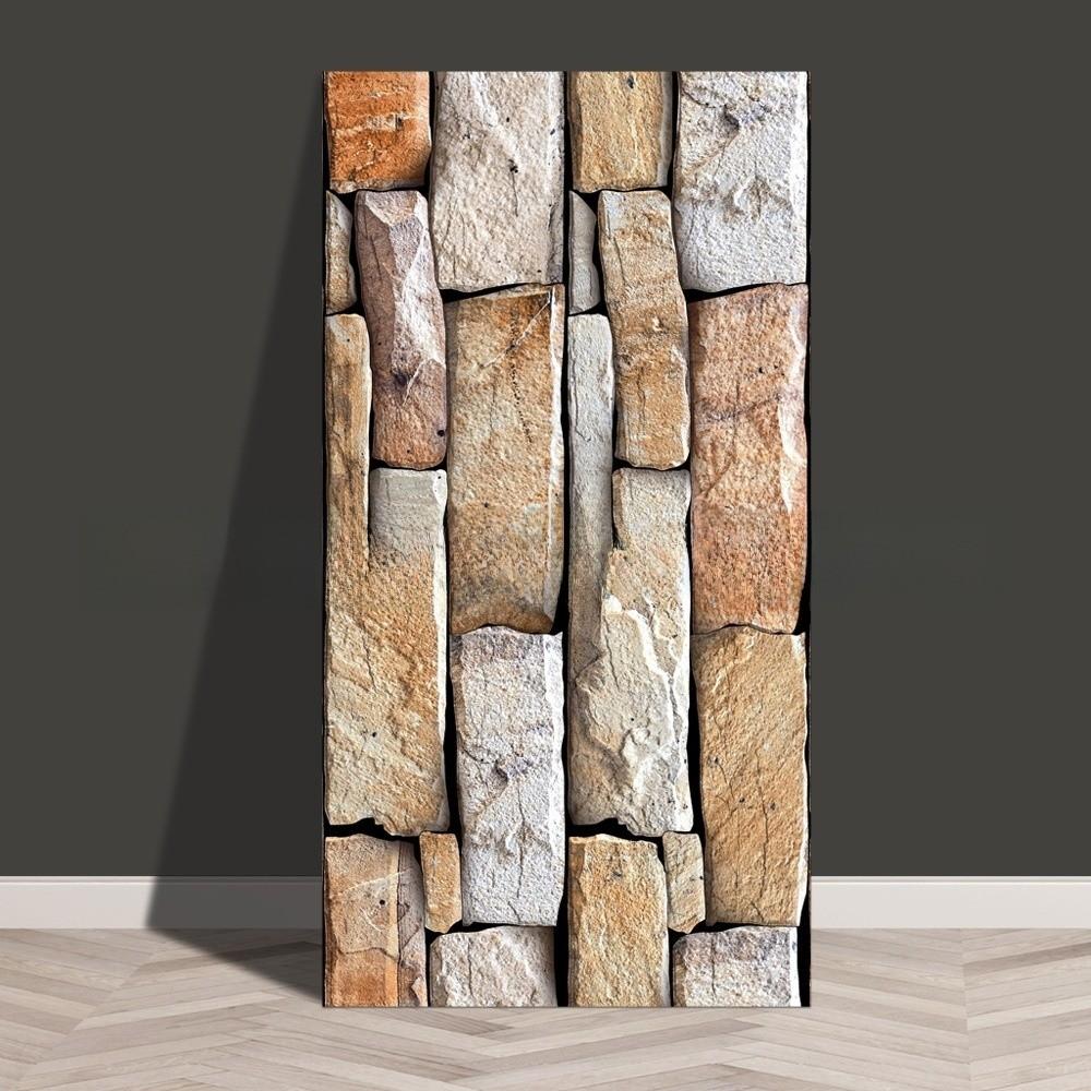 Sfondo Decorativo per Parete Design Mattoni Adesivo Impermeabile per Piastrelle Murali Adesivo Murale 3D Soggiorno