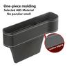 1Pc Leather Car Seat Gap Storage Box Phone Keys Organizer Auto Seat Crevice Storage Filler Munti-functional Auto Organizer