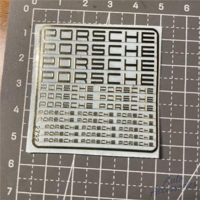 Metal Decal For Model Sticker DIY Decorate Sticker Motorcycle Car Laptop Bike Case Decal For Porsche Macan Cayenne Macan