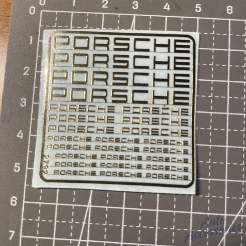 Hbcr1 Metall-Aufkleber für Porsche Modell Aufkleber DIY Dekorieren Aufkleber Motorrad Auto Laptop Fahrrad Koffer Aufkleber für Porsche Macan Cayenne Macan