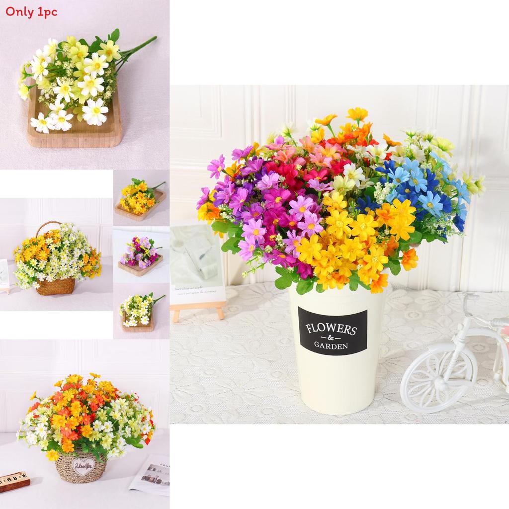 Lifelike Daisy Floral Bouquet For Wedding Photography Home Styling Event Decor