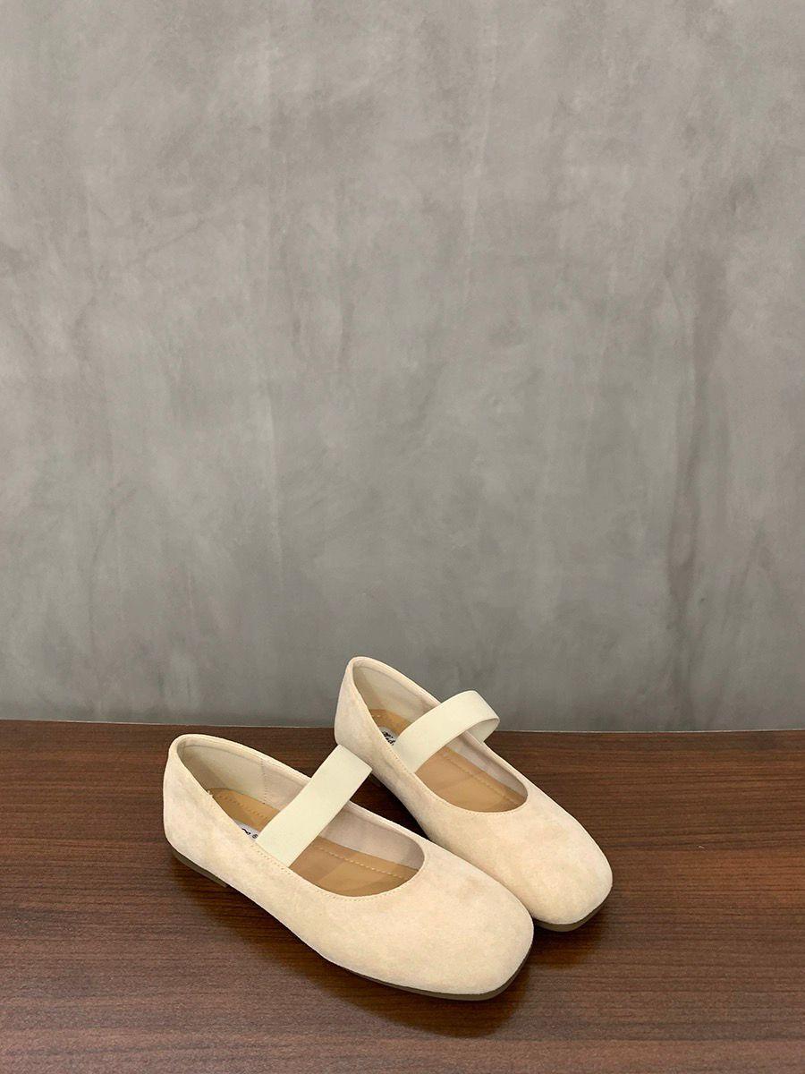 

Одиночные туфли женские летние 2024 новые ретро балетки в стиле феи толстый каблук квадратная головка туфли Мэри Джейн туфли медсестры 40