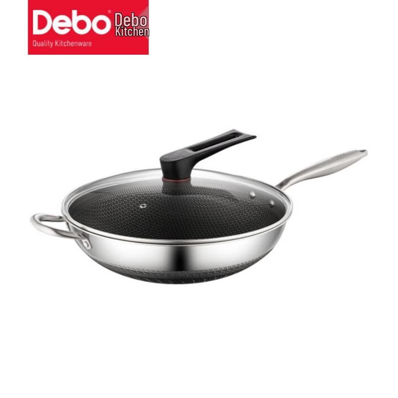Debo DEP-DS303 304 Stainless Steel Non-stick Wok