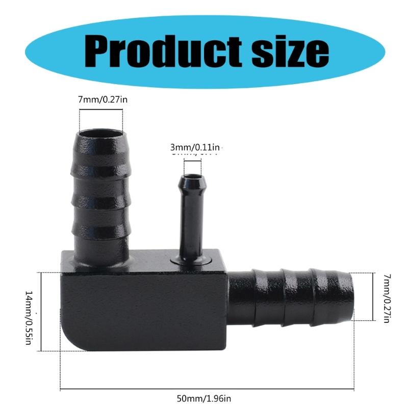 Air Intake Hose Connector Intake Pipe Black Pipe Adapter 13327503677 For E39 E46 M54 Car Cooling Accessories