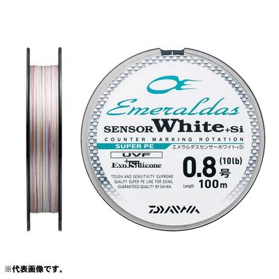 Daiwa PE-Schnur Smaragd Sensor Weiß 150m 7lb Weiß +Si Nein. 0.4