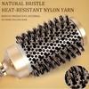 4 Sizes Heat Conductive Aluminum Barrel Volumizing Curling Styling Brush with Air Vents Thermal Ceramic Boar Bristle Hair Brush