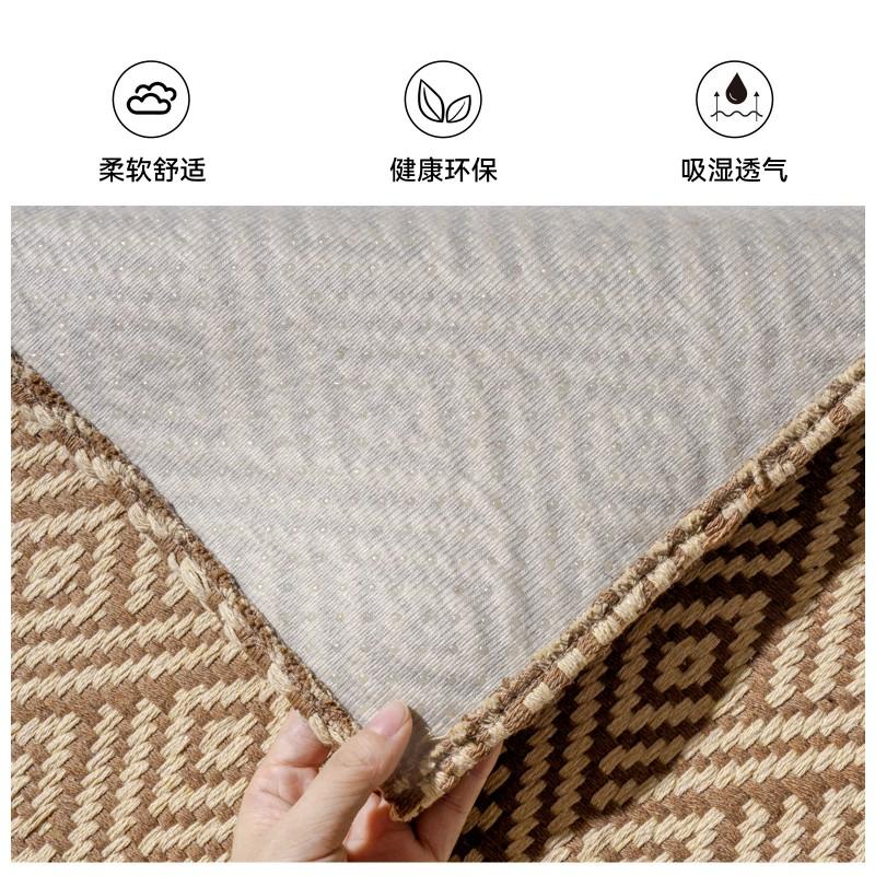 Kitchen Floor Mat Non-Slip Oil-Proof Washable Rug Home Stain-Resistant Corner Retro Style