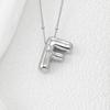 Smooth Chunky Bubble Initial letter Pendant Necklace Women Personality Jewelry Gold Balloon 26 Letter Necklaces