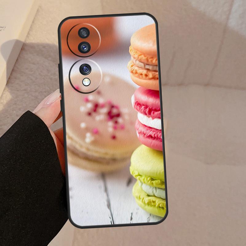 Dessert ice Cream Macaron Food For Honor Magic 7 Pro 5 6 V5 Case For Honor 200 400 50 70 90 Lite X8a X8b X9a X9b X9c Cover