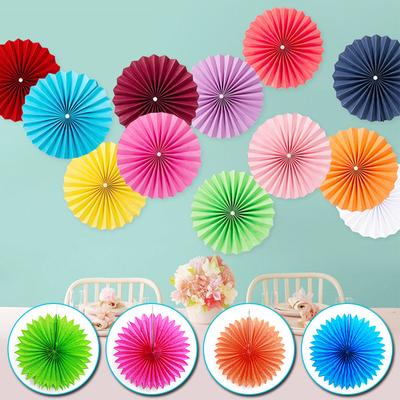 Wedding Party Decoraions 6/10/14inches Honeycomb Fan Paper Fan Paper Crafts Hanging Wall
