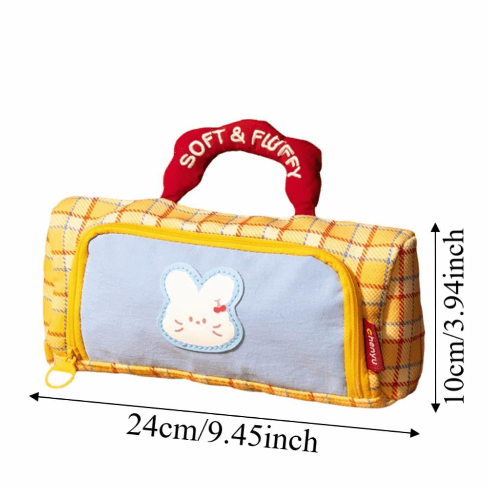 Color Block Pattern Student Stationery Box Creative Design Pencil Case Kids Gifts