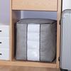 Foldable Large Non-woven Clothes Quilt Blanket Zipper Storage Bag Organizer Box