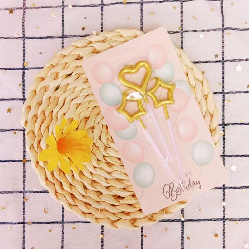 Children's birthday candle personality creative hollow star candle bakery birthday supplies cake candle