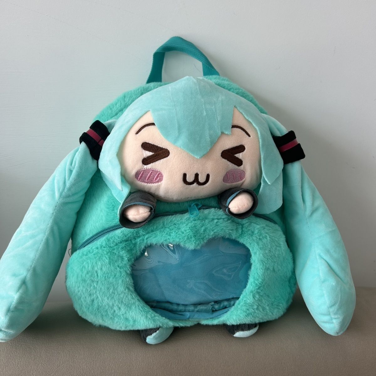 Hatsune Miku Sweet And Cute Creative Anime Picture Embroidery Fashion Large Capacity Storage Soft Plush Backpack Girl Toy Gift