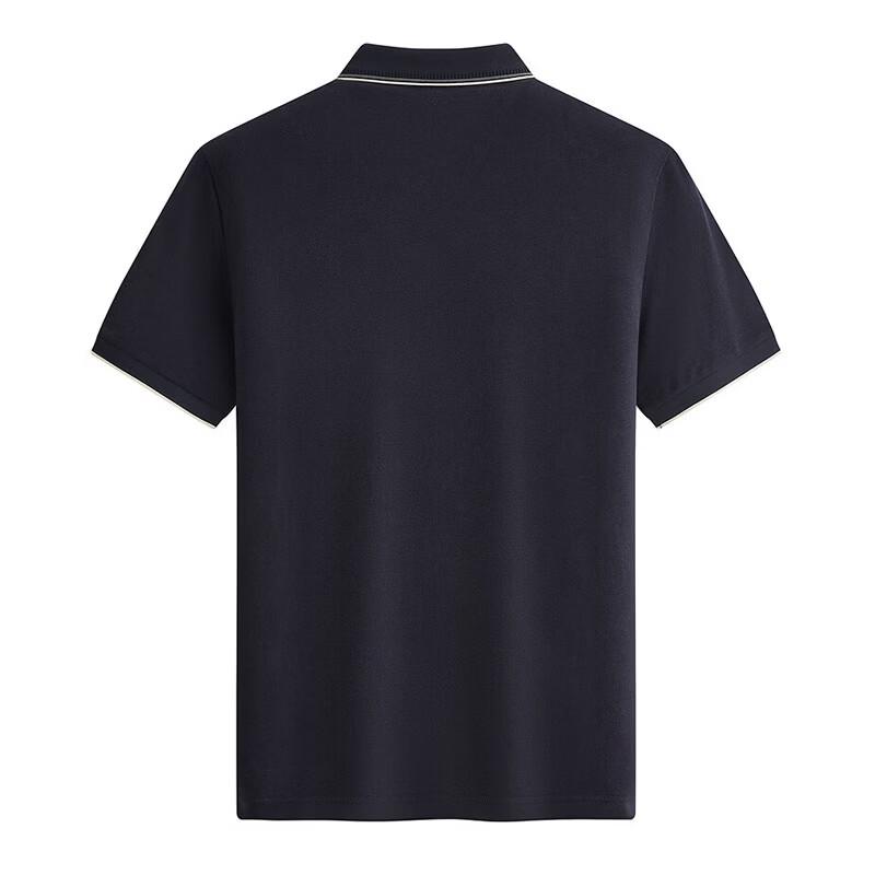 SEPTWOLVES Men's Color-block Lapel Polo Shirt