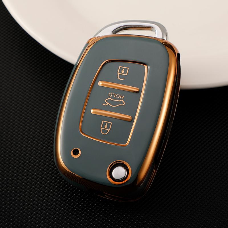 TPU Car Key Cover Case for Hyundai Tucson Creta Ix25 I10 I20 I30 Verna Mistra Elantra Santa Fe 2015-2018 Shell Protect