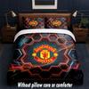 Manchester United Diseño Juego de Cama Ropa de Cama 1 Funda Nórdica + 2 Fundas de Almohada Suave Transpirable Ropa de Cama para el Hogar