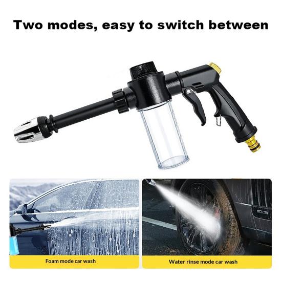 Garden Hose Nozzle with Foam Cannon 3 Spray Modes High-Pressure Hose