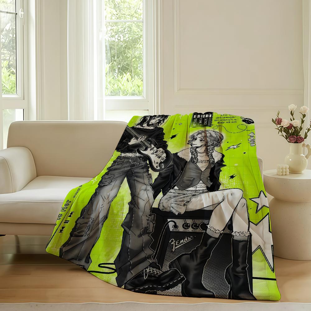 Anime Aya O Oosawa K Koga M Mitsuki Blanket For Sofa Office Bed Plane Travel Sleep Read Relax Camping Soft And Warm