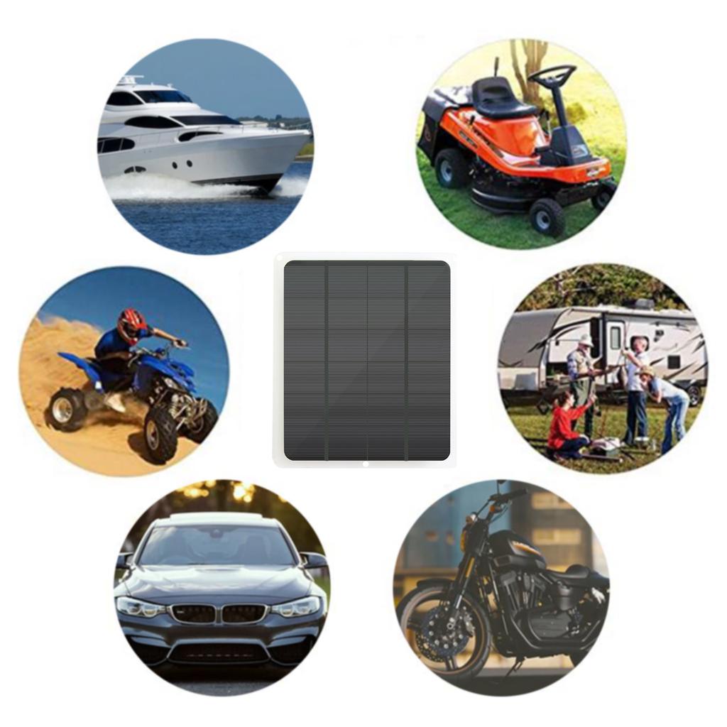 20W Mono Solar Panel for 12V Battery Charging 12V Waterproof Solar Battery Trickle Charger & Maintainer 20 Watts Mono Solar Pane