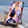 proof beach towel with a Elio Ooooo & Glordon pattern - soft,absorbent,quick-drying,machine washable - perfect for swimming,camping,bathing