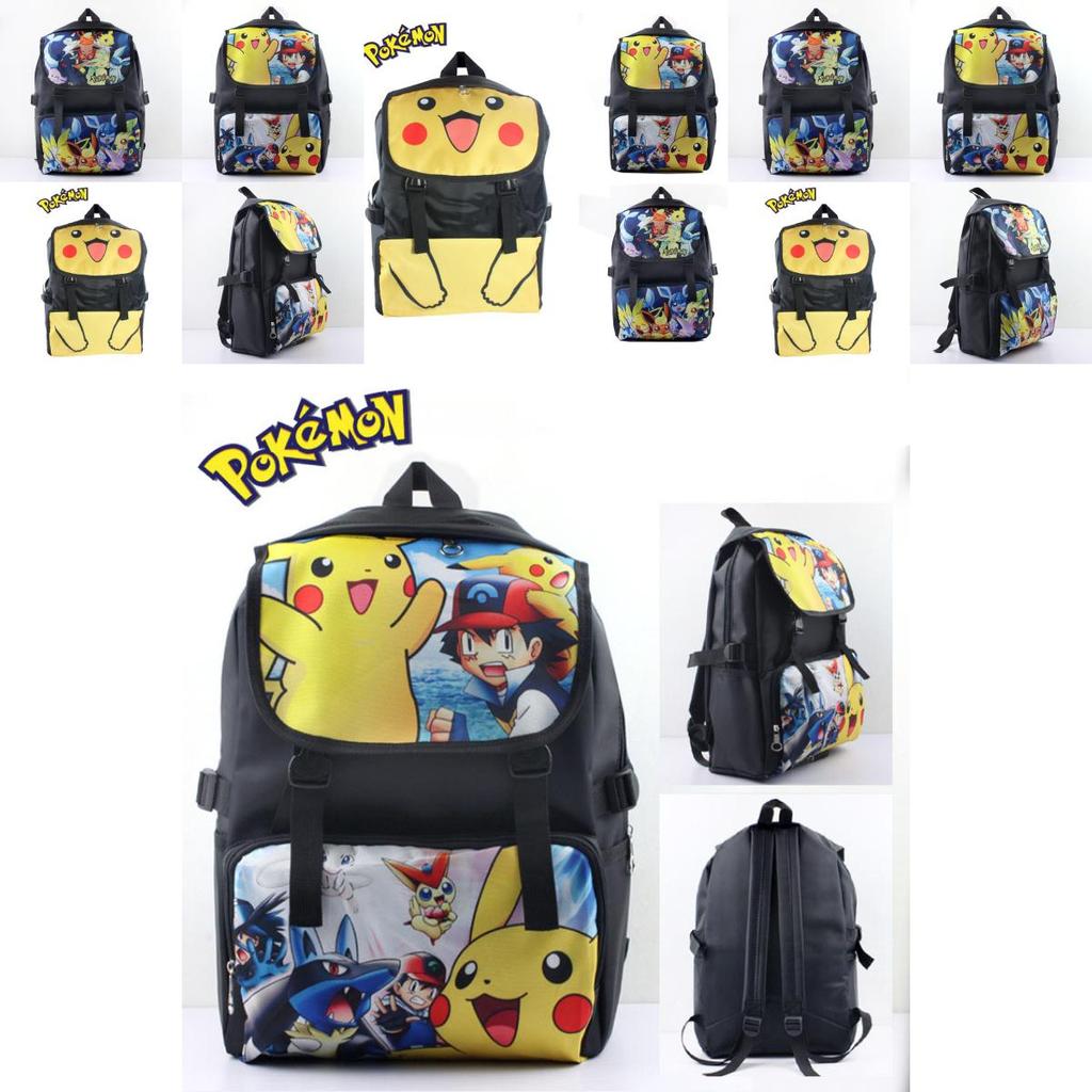 Pokmon Kids School Backpack With Oxford Fabric For Elementary Students