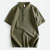 European Sheet Cattle Goods Summer Pure Cotton Multi-Color Lapel Youth Export Export Men's Short-Sleeve Polo Shirt Thin Half Sleeve
