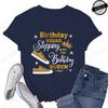 Birthday Squad Stepping with The Birthday Queen Design Womens TShirtsSquad Birthday Shirtsshort Sleeve Stepping Tee TShirts
