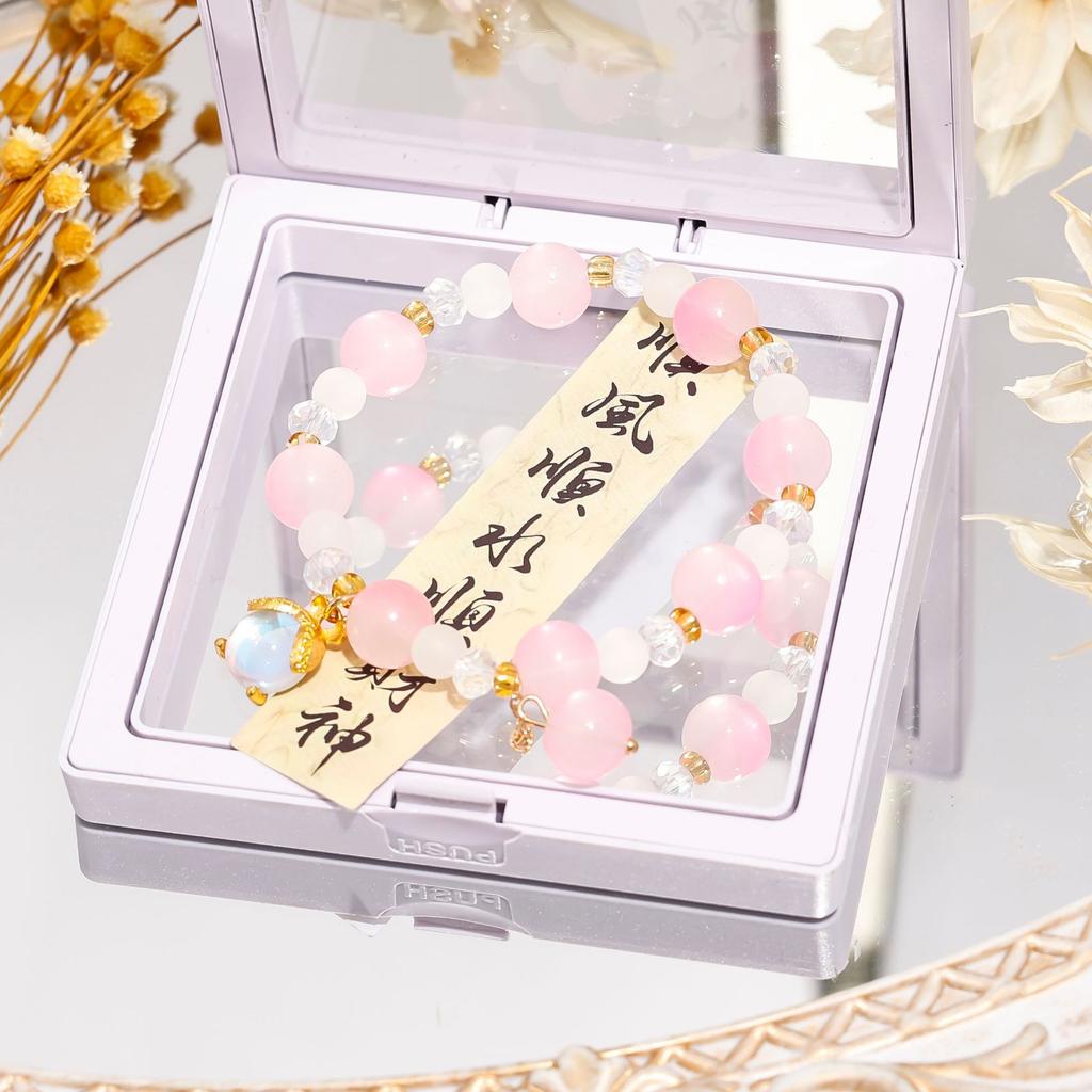 Recommended crystal bracelet, niche high-end glass bracelet, get ice-through student girlfriend gifts