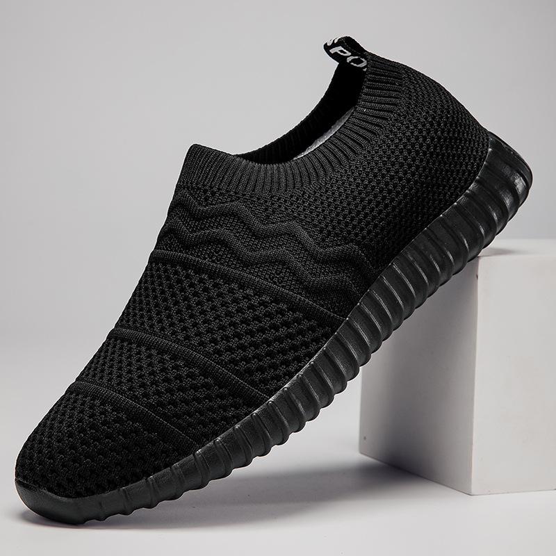 Women's shoes new fly-woven shoes women's casual socks shoes breathable and lightweight mesh sneakers soft sole