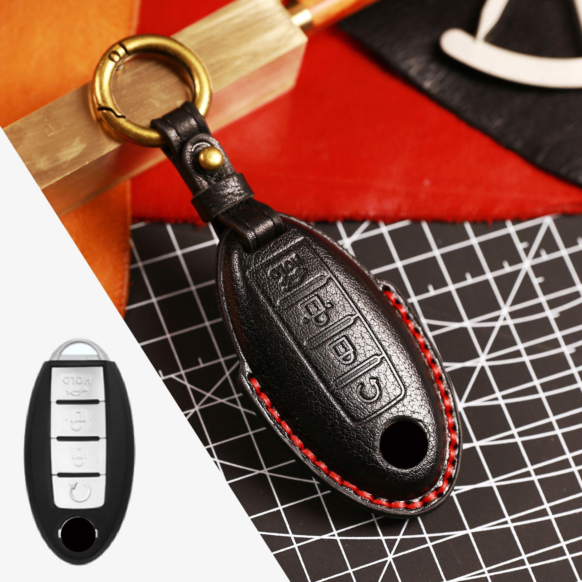 

Suitable for Nissan key cover, Xuanyi Bluebird Qashqai, Qijun Sunshine Nissan car key cover, case, and buckle.