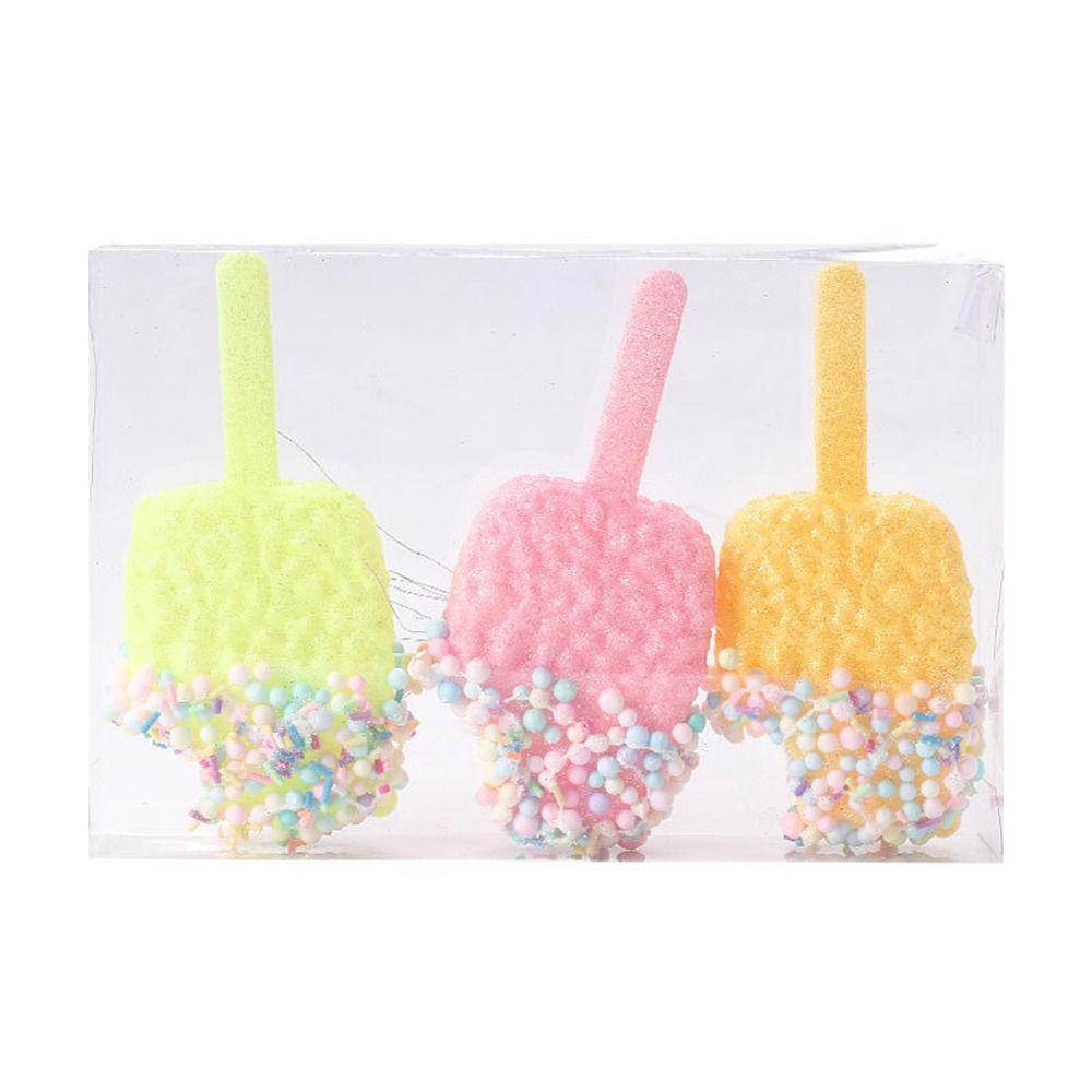 Macaroon Christmas Candy Balls Set Cartoon PVC Cake Lollipop Balls Pendant DIY Ice Cream Donut Christmas Tree Ornaments