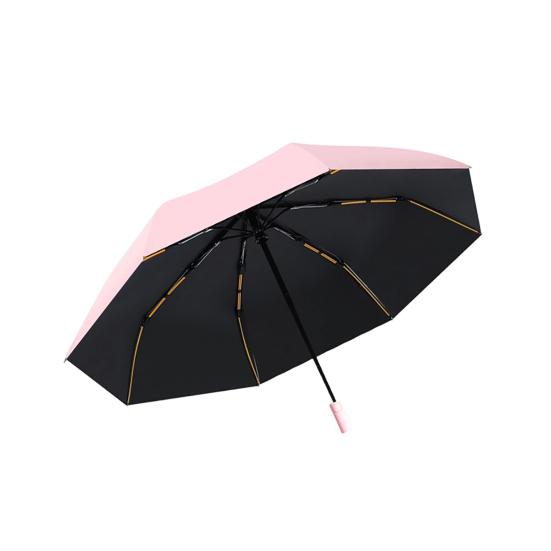 Portable Automatic Folding Umbrella Protection Travel Umbrella Sun Blocking UV Windproof Rainproof Sun розовый