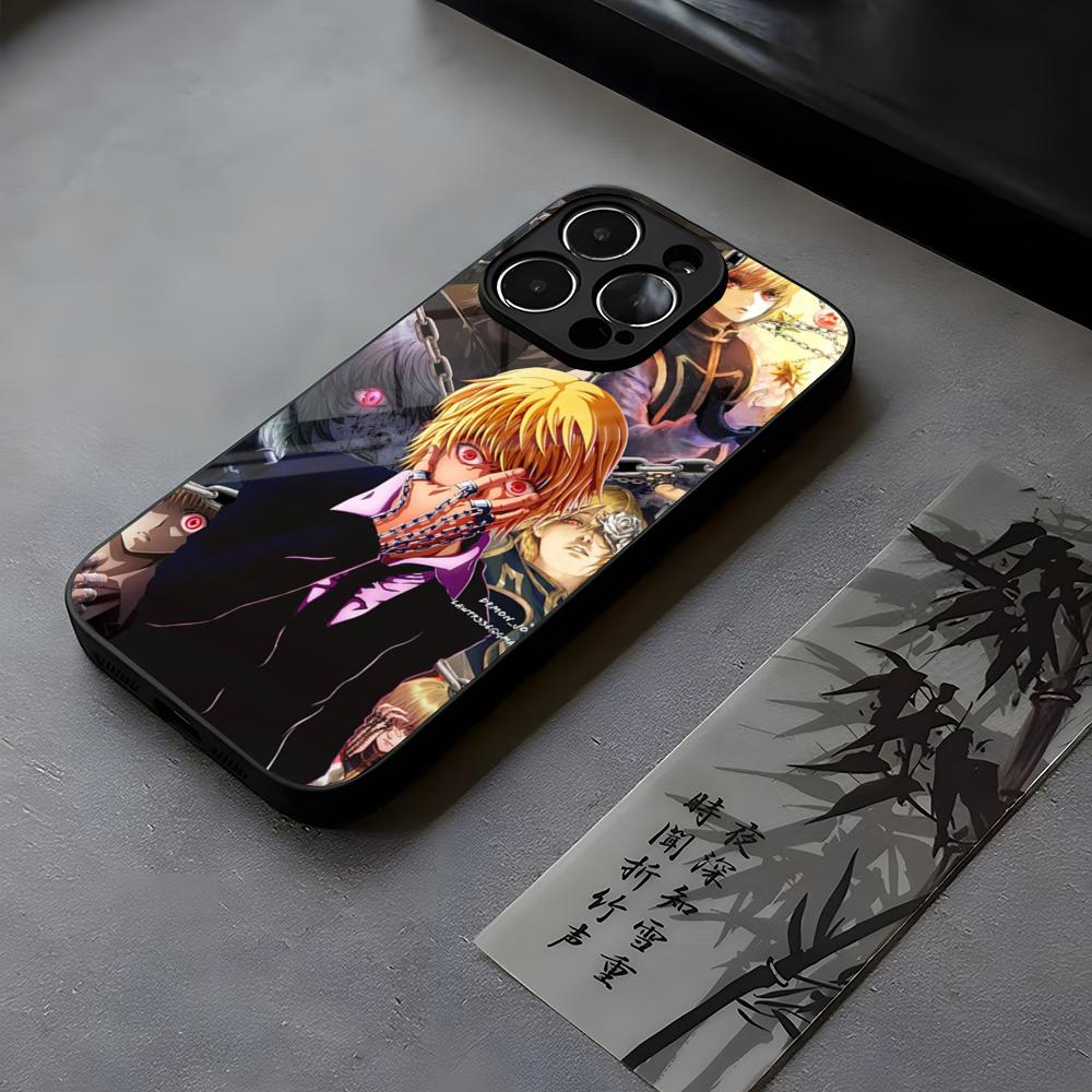 Anime Hunter X Hunters Kurapika Phone Case Tempered Glass For IPhone 17 13 14 16 12 15 11 Pro Max Plus Mini X XR SE2020 Coque