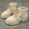 Fashion New Winter Warm Ankle Boots with Fleece for Women, Thick-soled Boots, Sporty, Casual and Comfortable