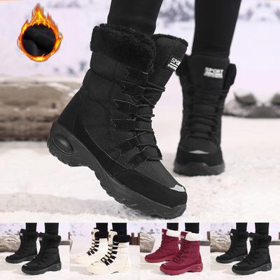 Winter Women Boots High Quality Warm Snow Boots Lace-up Comfortable Ankle Boots Outdoor Waterproof Hiking Boots Size 36-43