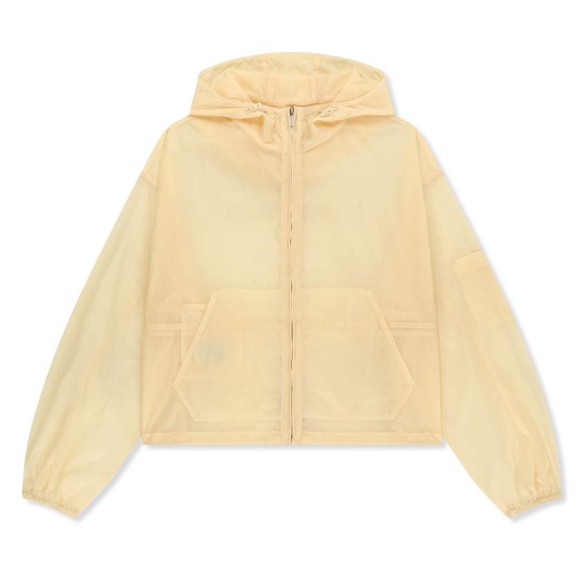 [Matin Kim] BACK LOGO HOODY WINDBREAKER - 3 Colors (Cream / Dark Brown / Blue)
