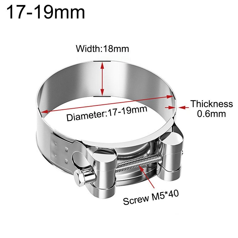 Powerful Tube Clamps T Bolt Exhaust Air Sealing New Pipe Clip