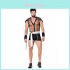 Men's Sensual Costume Set Polyester Fabric For Role Play Firefighter Theme Uniform