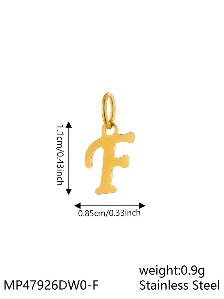 CARLIDANA INS New Fashion Initial Charm Stainless Steel 18K Gold Plated Letter Pendant Alphabet Necklace for DIY Jewelry