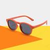 Round Frame Kid's Sunglasses Flexible Silicone Children Eyewear Baby Sunglasses  For Ages 0-3