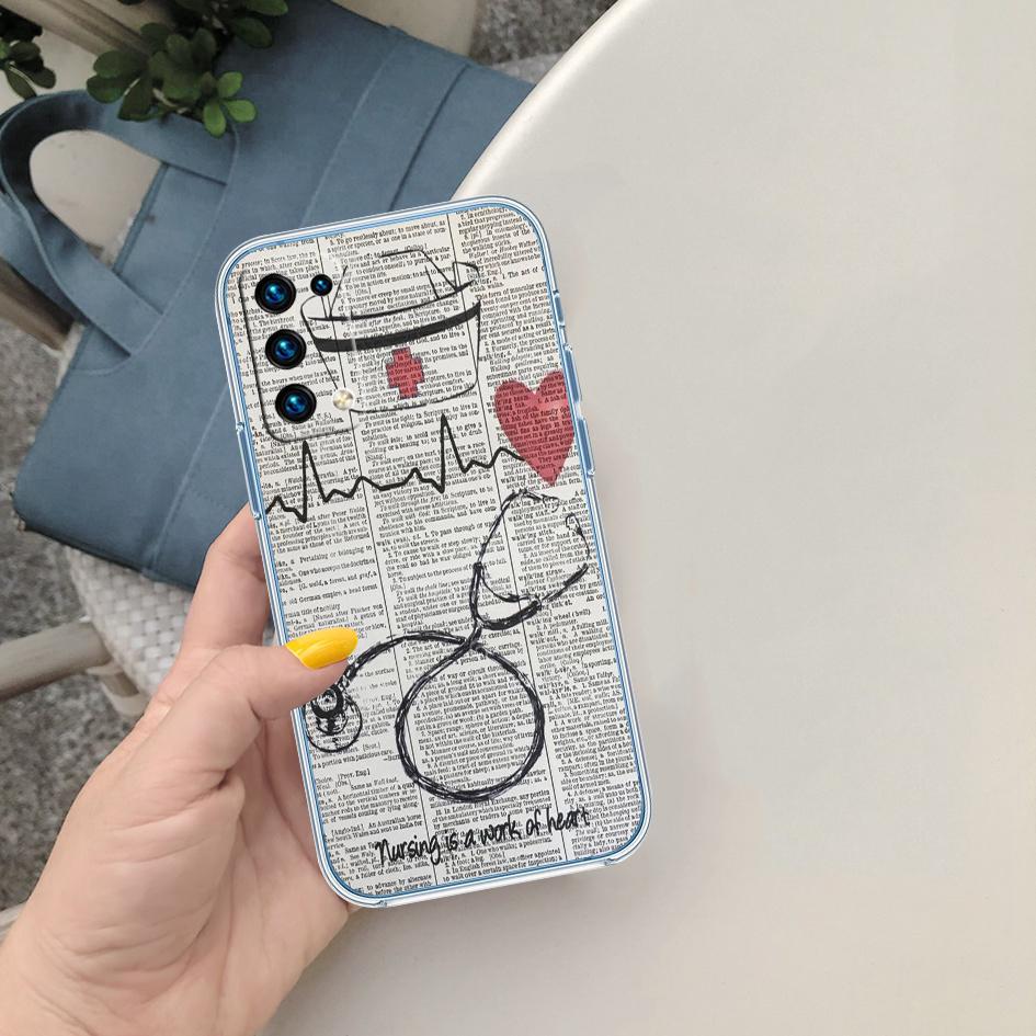 PP50 Nurse Doctor Stethoscope Phone Case for Motorola Moto G40 G04 G05 One Ace Action  Fusion + Plus Hyper Macro Vision Zoom