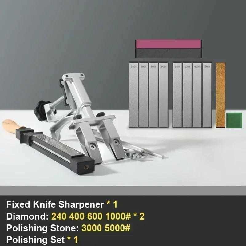 RSCHEF Fixed Knife Sharpener Kitchen Professional Sharpening Stone Woodwork DIY Grinding System Polishing Tool Knives Sharpeners