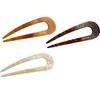 Creation France Pack of 3 French Hair Pins U Shape Hairpin Clips Bun Women Hair Styling Accessories Multicolour