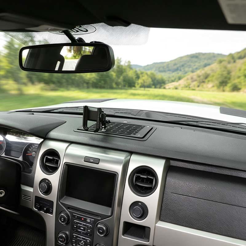 Panou de Control Central Suport Telefon Suport Raft Pentru Ford F150 2009-2014 Accesorii pentru Depozitare și Organizare